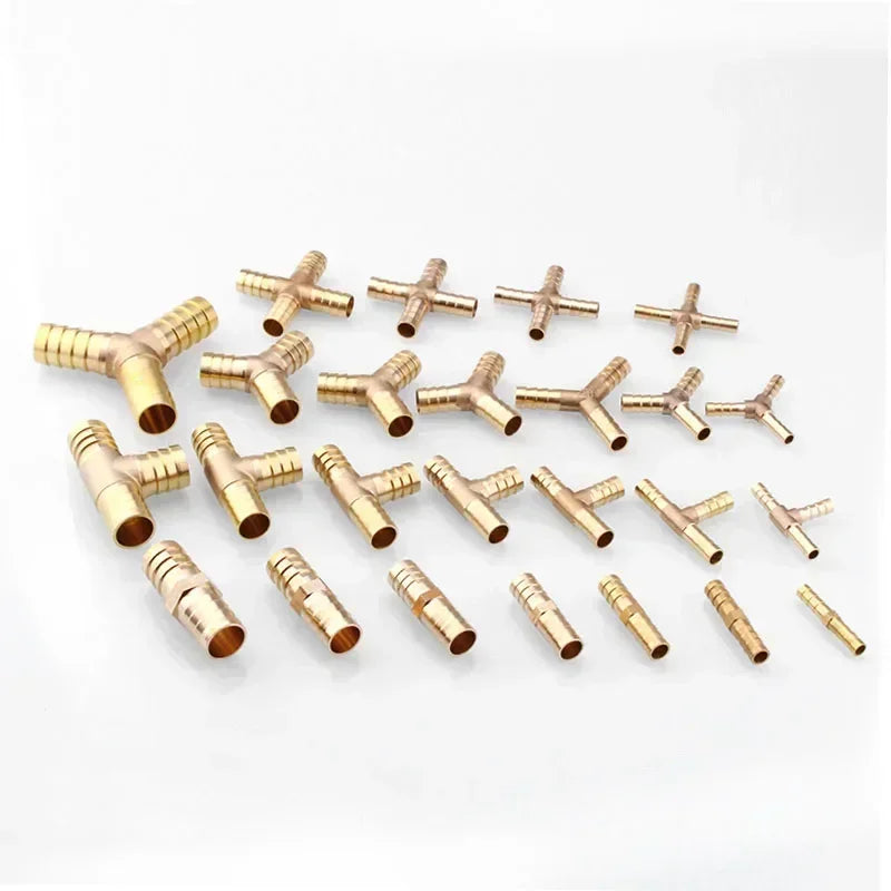 Fittings Connector Copper Pagoda Air Fuel Water Tube Brass Barb Pipe Fitting Barbed Joint Coupler Adapter For 4mm 5 6 8 10 12