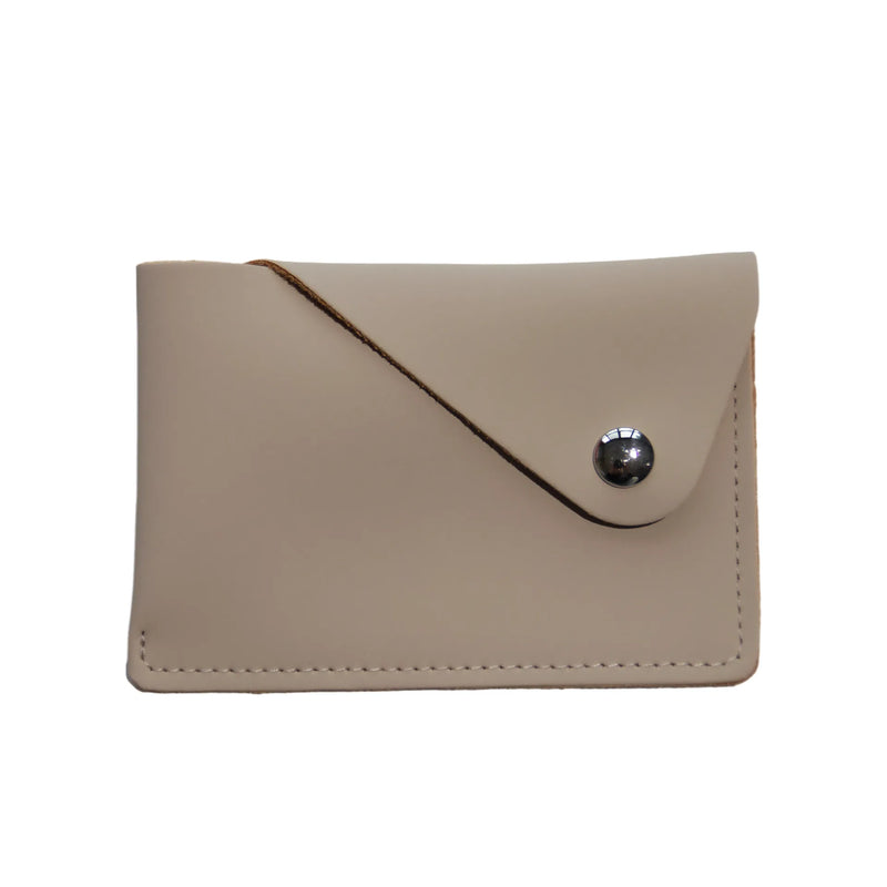 Minimalist Style Envelope Snap Closure PU Business Card Holder, Portable and Lightweight, Card Holder Wallet.
