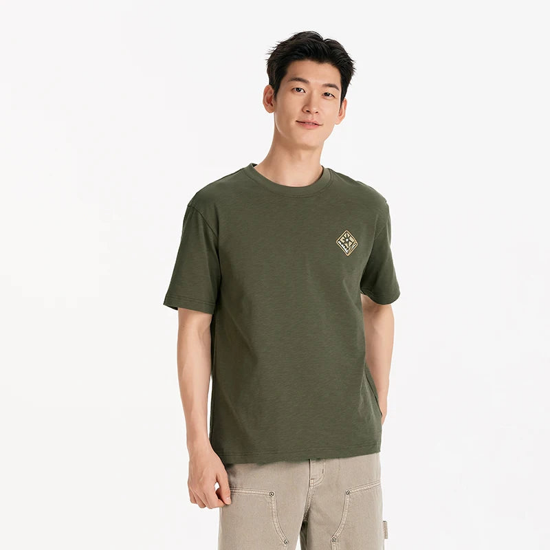 Semir Mens Tshirt 2026 Pure Cotton Knitted Artistic Printed Comfortable Casual Style Soft Daily Wear
