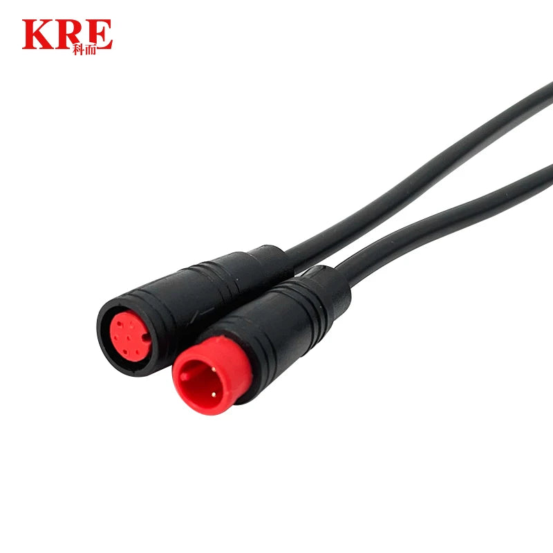 10Sets M6/M8 Multi-Pin Electric Butt Connector 2/3/4/5/6 Pin 20cm Cable Plug, Julet Style for Scooter, Motorcycle, EV Control