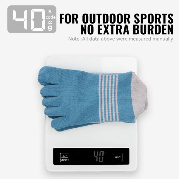 WRELS 1/2/3 Pairs Running Toe Socks Anti Blisters Cotton 5Finger Socks Men Women Seamless Moisture Wicking Athletic Hiking Socks