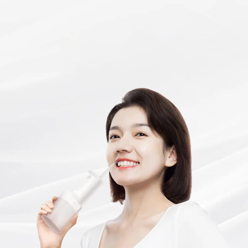 MIJIA Electric Oral Irrigator 2,IPX7 Waterproof Rating,200ML Water Tank,3 Frequency Conversion Modes,Water Flosser Dental