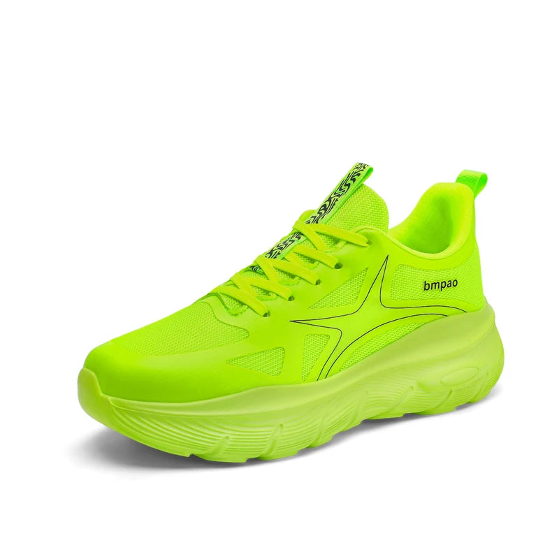 Couples Sports Shoes 2026 New Trendy Lightweight Thick-Sole High-Quality Outdoor Training Mesh Lace-up Sneakers for Men