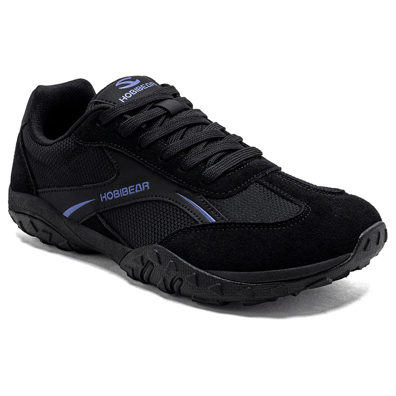 HOBIBEAR Wide Width Hiking Sneakers Unisex Outdoor Travel Trail Running Shoes Classic Retro Non Slip Walking Trainers