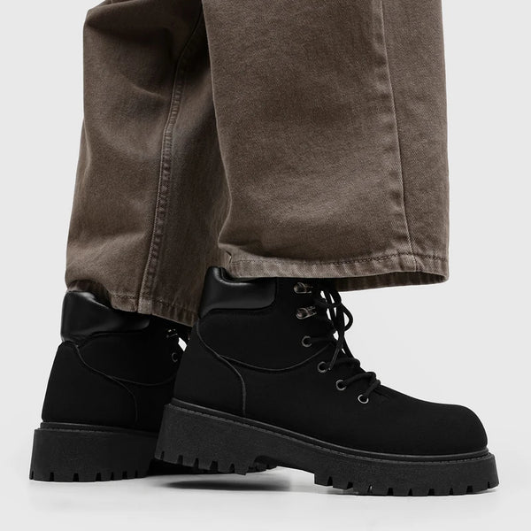 Men's boots four seasons new retro casual boots fashion light breathable soft-sole non-slip comfort outdoor walking work boots
