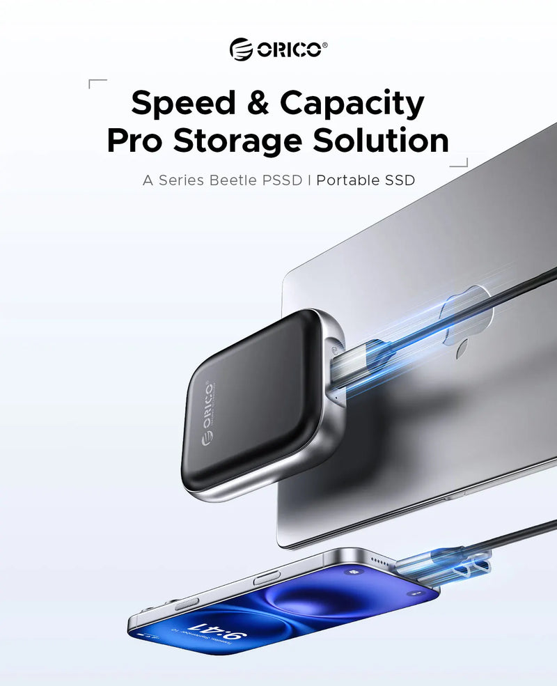 ORICO 8TB Extreme Portable SSD Up to 460MB/S 1000MB/S External Solid State Drive for Gaming and Content Creation A5MAX A10MAX