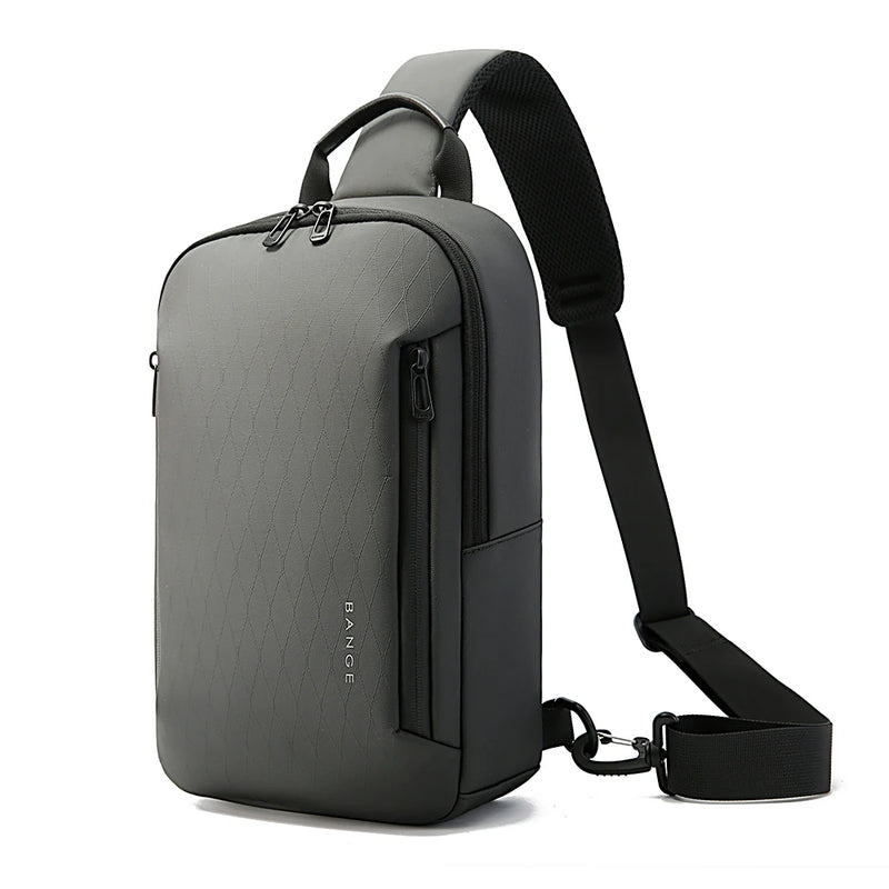 BANGE Business Lightweight Crossbody Bag for Men Portable Shoulder Messenger Bags Male Waterproof Travel Short Trip Chest Bag