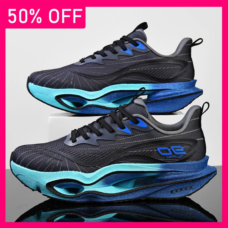 Unisex Sports Shoes Rebound Cushioning Soft Sole Professional Training Shoes Light Marathon Fitness Comfortable Running Shoes