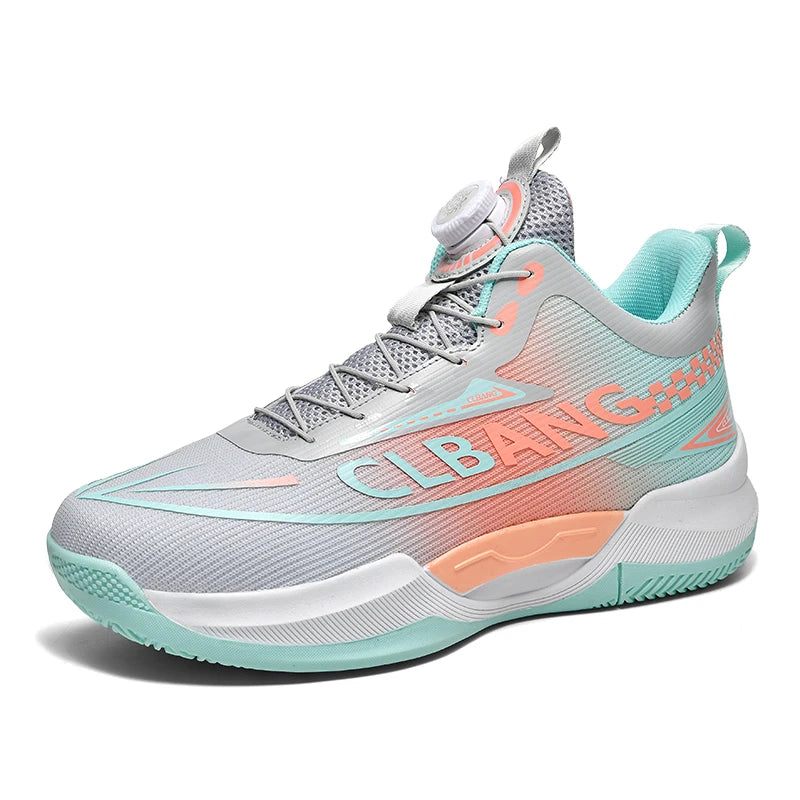 Basketball shoes spring summer anti-slip soft sole outdoor casual sneakers students lightweight breathable sports running shoes