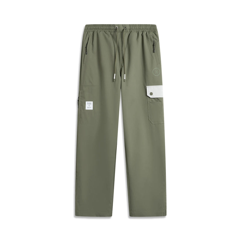 ខោកីឡា Li-Ning សម្រាប់បុរស 100% Polyester រលុង ចង្កេះអាចលៃតម្រូវបាន មានផាសុកភាព ទាន់សម័យ ខោកីឡាលីនីង AYKUA65