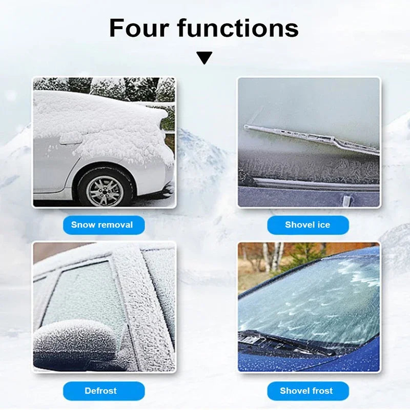 SEAMETAL 1/2pcs Car Snow Shovel Multifunctional Windshield Defrosting Ice Scraper Tool Glass Snow Remover Winter Car Accessories