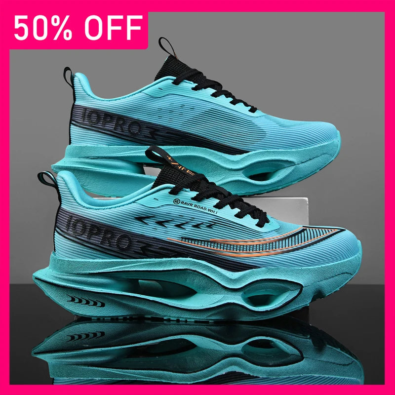 New Unisex Sports Shoes Breathable Mesh Hollowed Out Soft Sole Cushioning Rebound Outdoor Running Professional Training Shoes