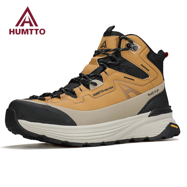 HUMTTO Winter Hiking Shoes Breathable Trekking Boots for Men Outdoor Camping Men's Sports Shoes Non-slip Safety Sneakers Man