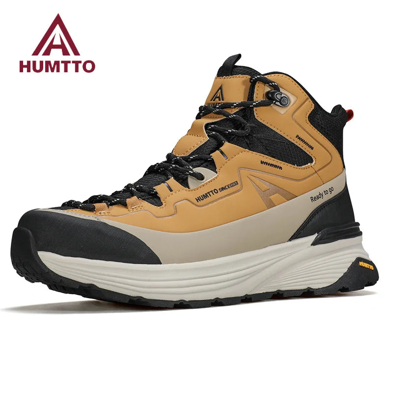 HUMTTO Winter Hiking Shoes Breathable Trekking Boots for Men Outdoor Camping Men's Sports Shoes Non-slip Safety Sneakers Man