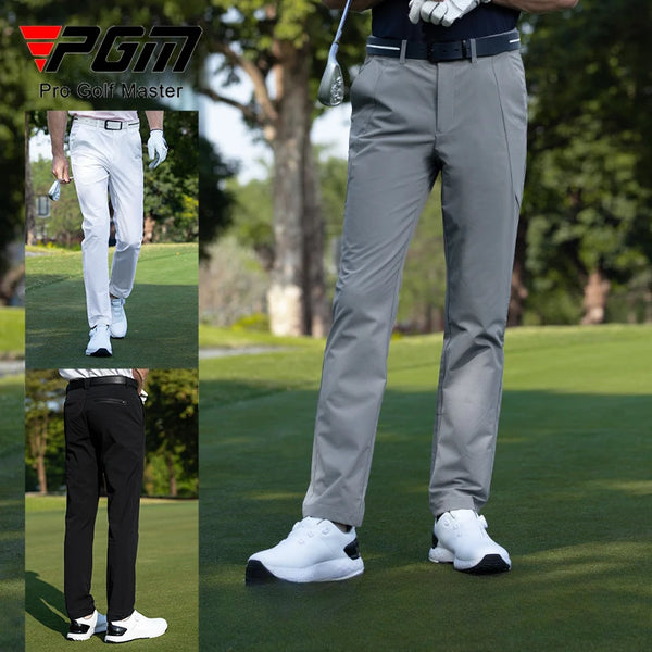 PGM Men Golf Pants Spring Summer Elastic Belt Sports Pant KUZ201