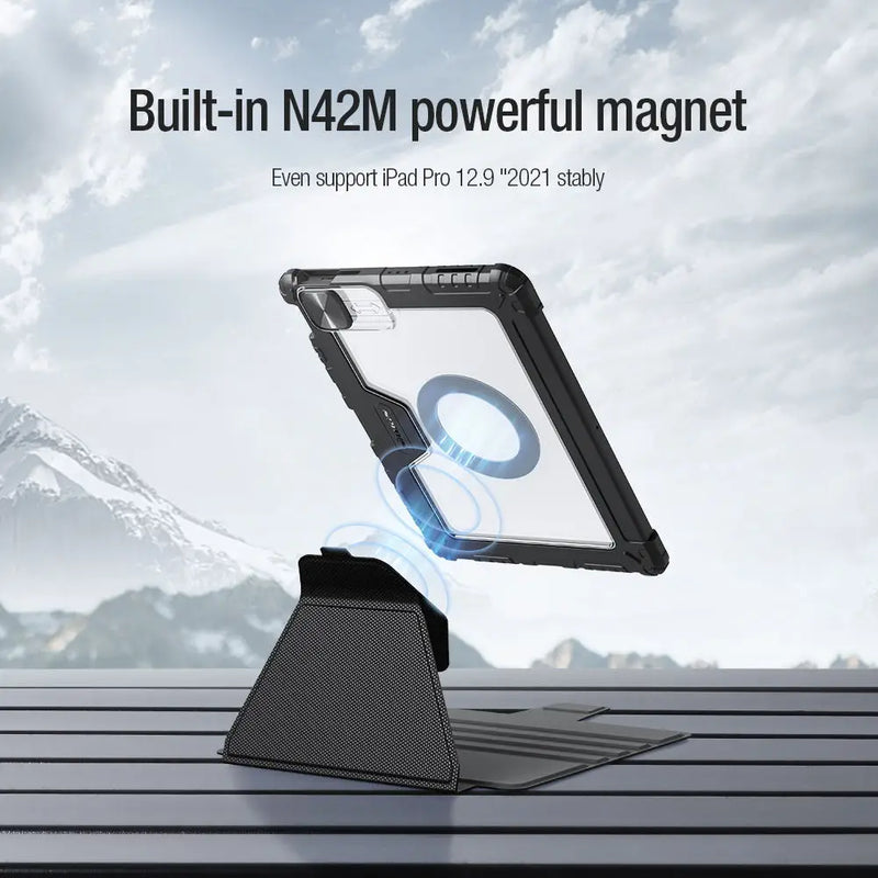 NILLKIN For iPad Pro 12.9 inch Case Magnetic Case For iPad Air 13 11 2024 for iPad 10th Generation Multifunctional Leather Case