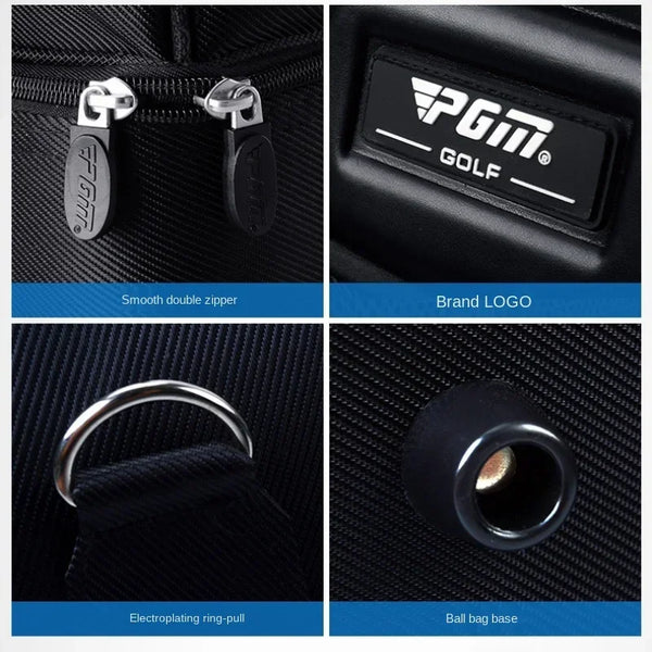 Authentic Golf Clothing Bag Men's Double-decker All-black Clothing Bag Super Large Capacity High-end Ball Bag YWB005