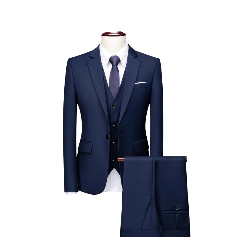 2026 Men's Grass Green Suit Three-Piece, Wedding,Party,Business,Interview Menswear,Red,Black,Blue,Purple,Yellow Asian Size Sets