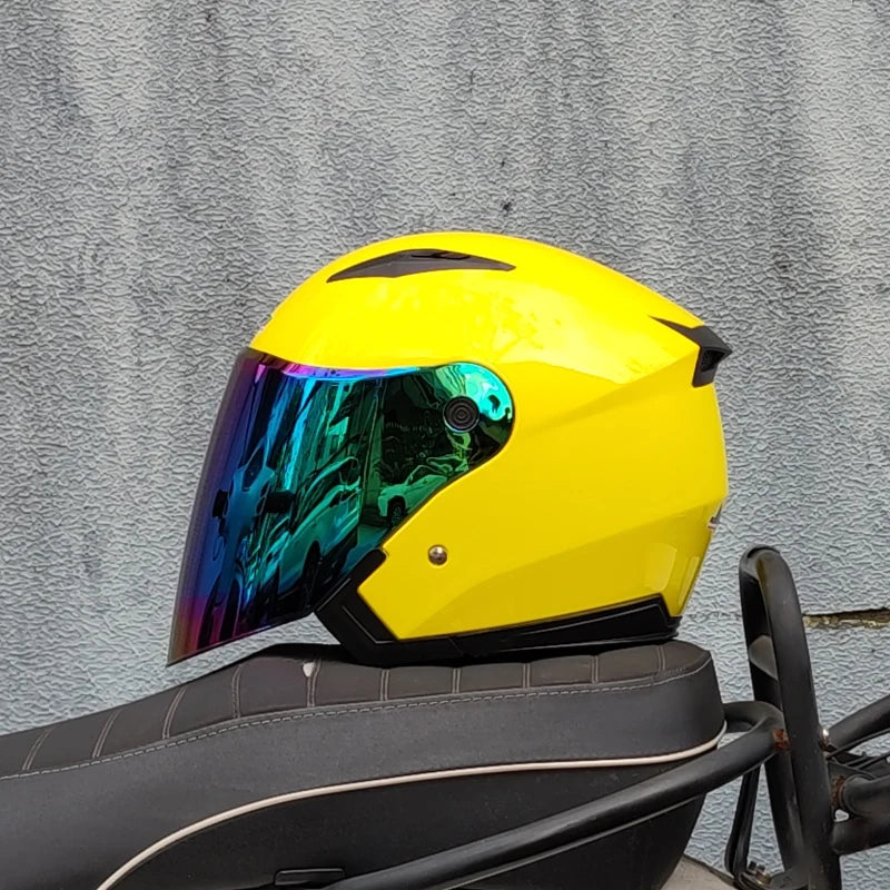 Genuine JIEKAI Helmet Motorcycle Motorbike Dual Lens Summer Winter Open Face Helmet Moto capacete para motocicleta casco512