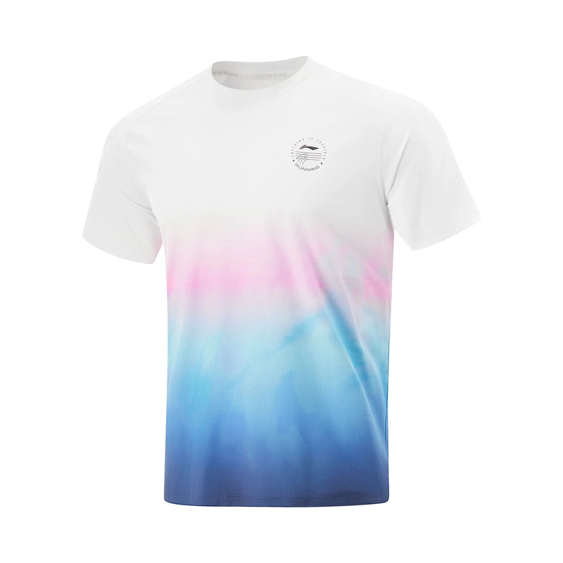 អាវយឺតរត់បុរស Li-Ning AT DRY 100% Polyester ទំហំធម្មតា ខ្យល់ចេញចូលបាន ឆ្លុះពន្លឺបាន អាវយឺតកីឡា LiNing ATSV091