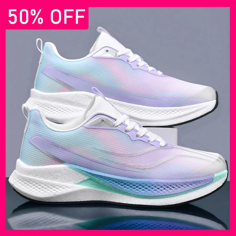 Unisex Sports Shoes Professional Running Anti Slip Cushioning Rebound Training Shoes New Youth Competition Mesh Running Shoes