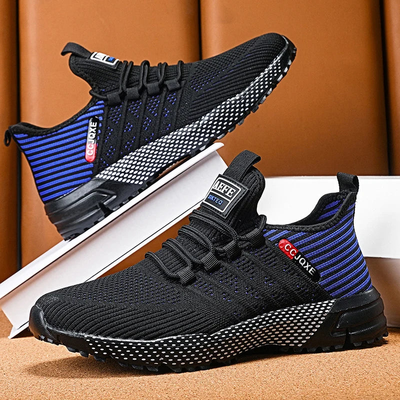 Mens Running Sneakers 2025 New Breathable Mesh Ultra Light Trendy Casual Walking Shoes Outdoor Sports Training Gym Jogging Shoes