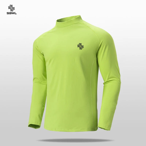 SBWL Men's High Quality Cycling Hiking Outdoor Sports Long Sleeve T-Shirt Leisure Speed Dry Running Fitness Sports Clothing Tops