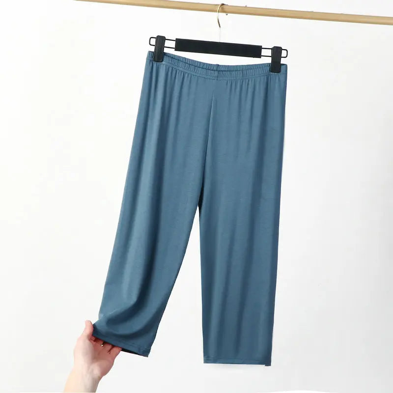 Plus Size Thin Summer Pajama Pants For Women Pantalones Soft Comfort Sleepwear Pyjama Pant Female Home Wear Capri Trousers 8XL