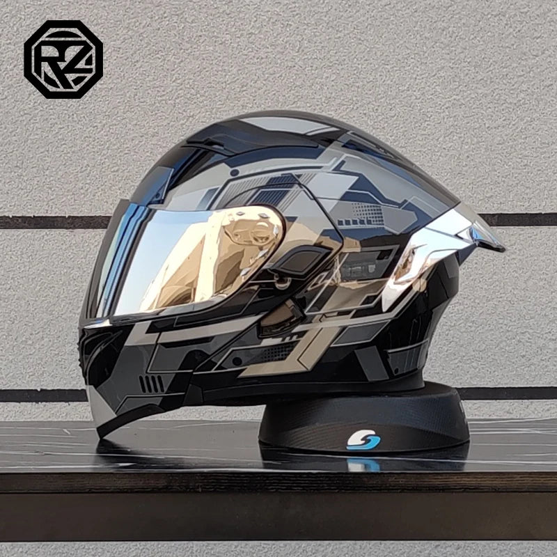 ORZ High Quality Motorcycle Full Face Helmet Four Seasons Motocross Racing Modular Flip Up Casco Moto Men Women Off Road Helmet