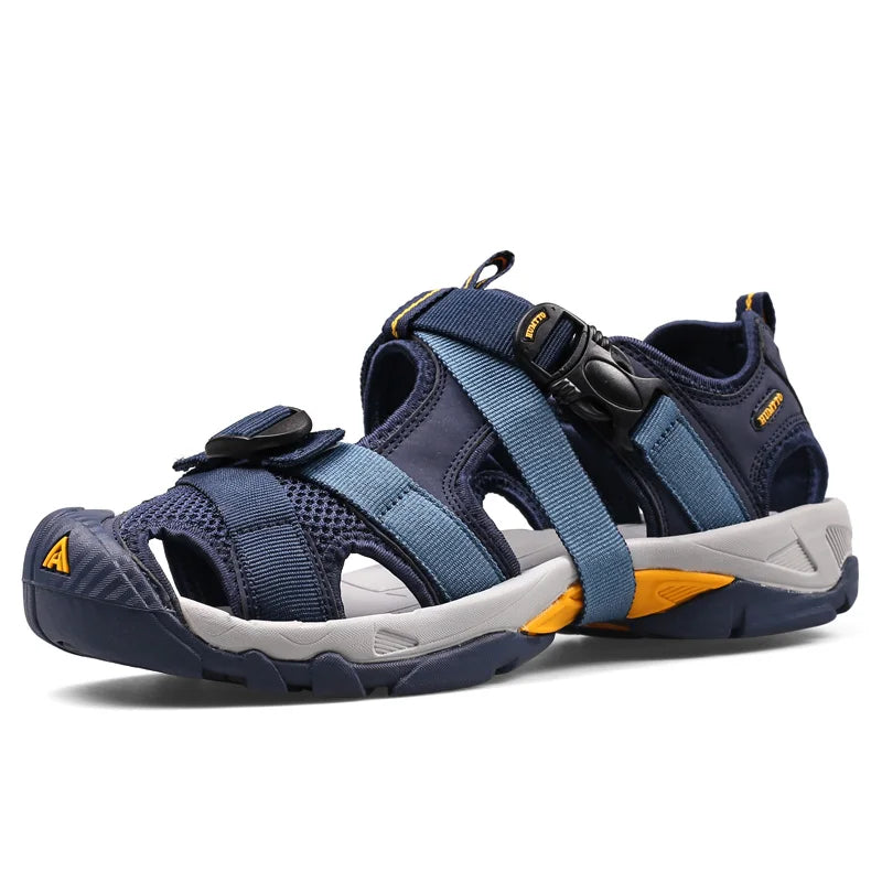 HUMTTO Summer Hiking Shoes for Men Sandals Breathable Outdoor Water Beach Sandals Mens Camping Fishing Climbing Aqua Shoes Man