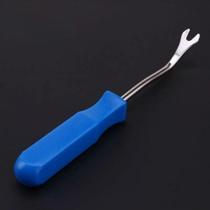 2pcs Blue screwdriver Tools for Removing Car Door Trim Panels And Fasteners, Designed for Quick And Easy Clip Extraction.