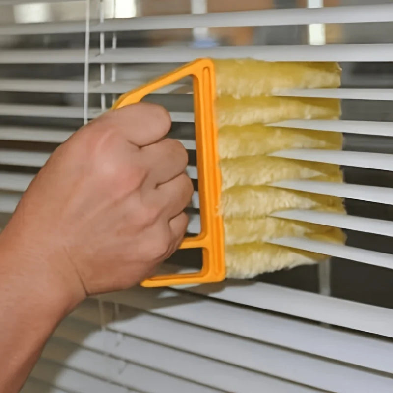 1pc Blind Cleaner Kit,Microfiber Reusable Washable Household Tool,for Vents Windows Curtains,with Crevice Brush,cleaning brush