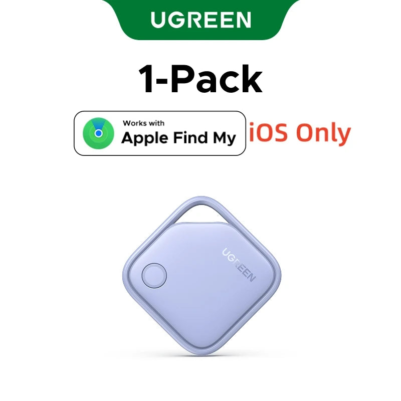 UGREEN Smart Tag Bluetooth Tracker, Keys Finder Item Locator SmartTag Up to 2 Year Battery For iPhone Apple Find My (only IOS)