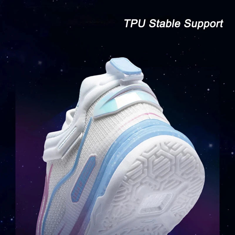 ស្បែកជើងវាយសី Li-Ning Unisex SAGA III PRO BOOM Cushion បន្ទះកាបូន-ជាតិសរសៃ LiNing សម្រាប់បុរស និងស្ត្រី ស្បែកជើងប៉ាតាប្រកួតប្រជែង AYAV001