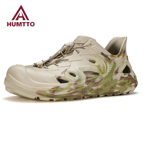 HUMTTO Outdoor Men's Sandals 2025 Breathable Designer Summer Beach Sports Wading Shoes for Man Quick Drying Trekking Sandals Men