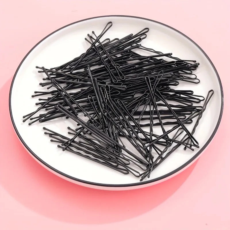 10/20pcs Invisible Wave Bobby Pins,Durable Metal Hair Clips for Women, Simple Solid Color Barrettes with Storage Box.Hairpin