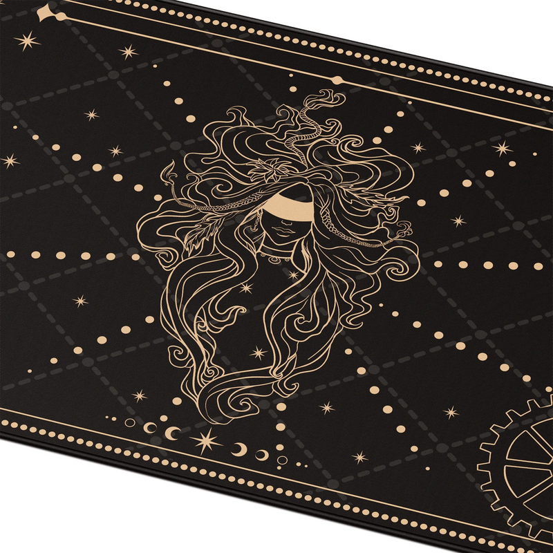 Akko Mouse Pad Tarot Theme Fullsize Anti-Slip Gaming Keyboard Rubber Mouse Pad Table Mat Office Desk Mice Pad Large Size 90x40cm