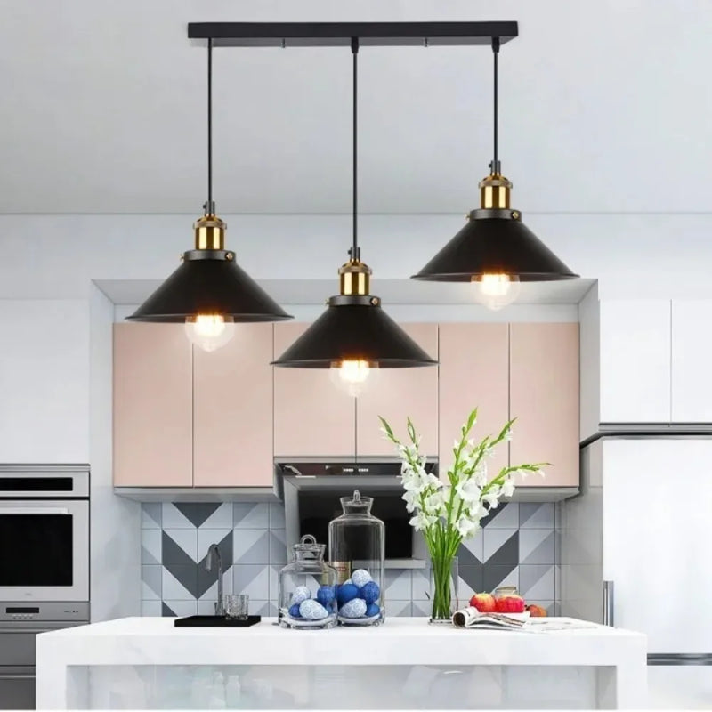JOYON Vintage Pendant Light Loft Retro Chandelier Pendant Lamp E27 Industrial Hanging light Edison Home Lighting for Living Room