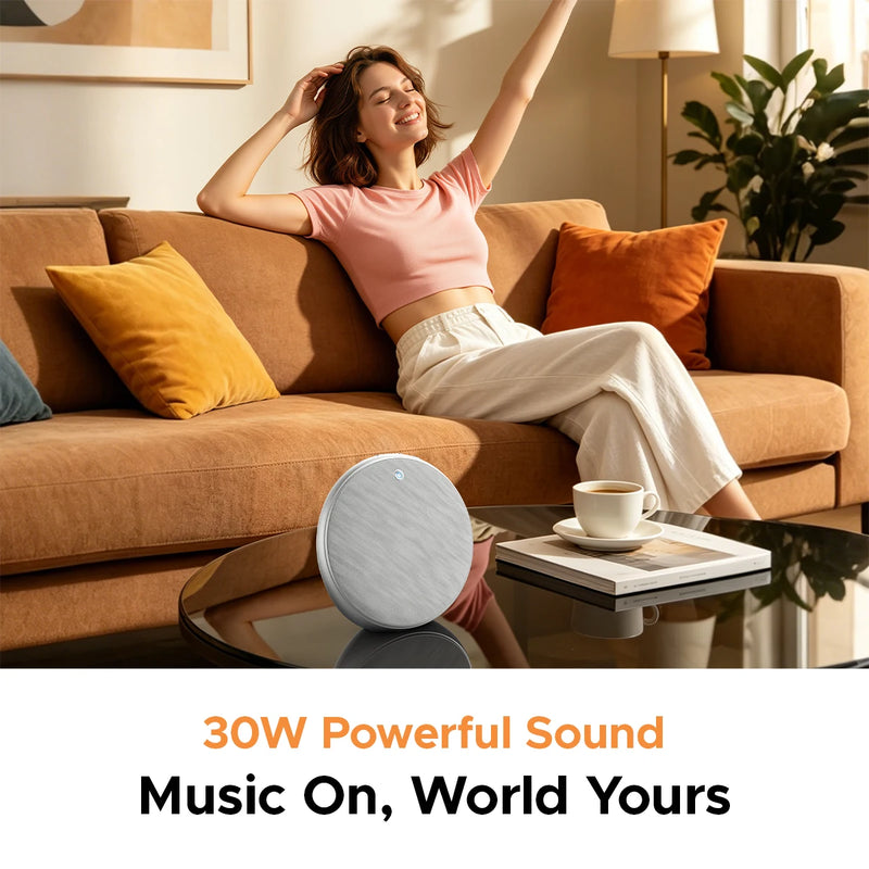 ORICO Beat Home BT 6.0 Wireless Speaker 30W Powerful Sound 3600MAh Battery Hi-Fi TWS SBC AUX for Home Office