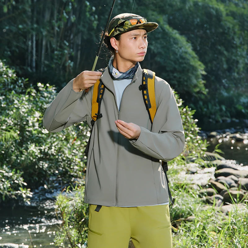 Semir Mens UV Jacket 2026 Elastic Stand Collar Cool Feeling Reflective Printed Outdoor Casual Soft
