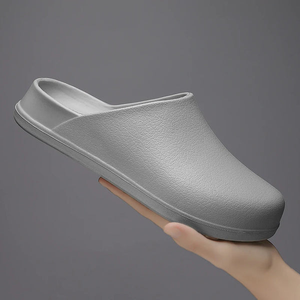 Couple's Baotou Slippers Waterproof Anti slip Oil proof Chef Shoes Summer new Men's and Women's Soft Sole comfort Casual Sandals