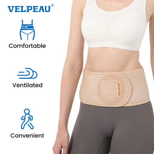 VELPEAU Umbilical Hernia Belt for Abdominal Hernia Binder, Incisional and Pain Relif Hernia Support Skin-Friendly and Non-slip