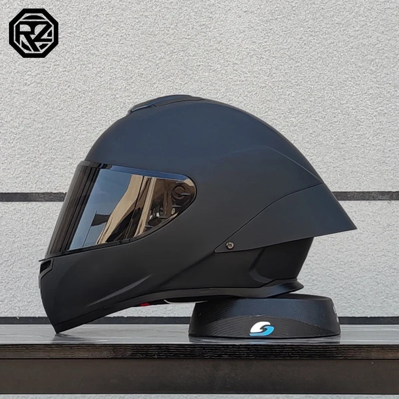 ORZ Motorcycle Helmet with Customized Large Rear Wing Full Face Adult Racing Capacetes de Moto DOT Approved