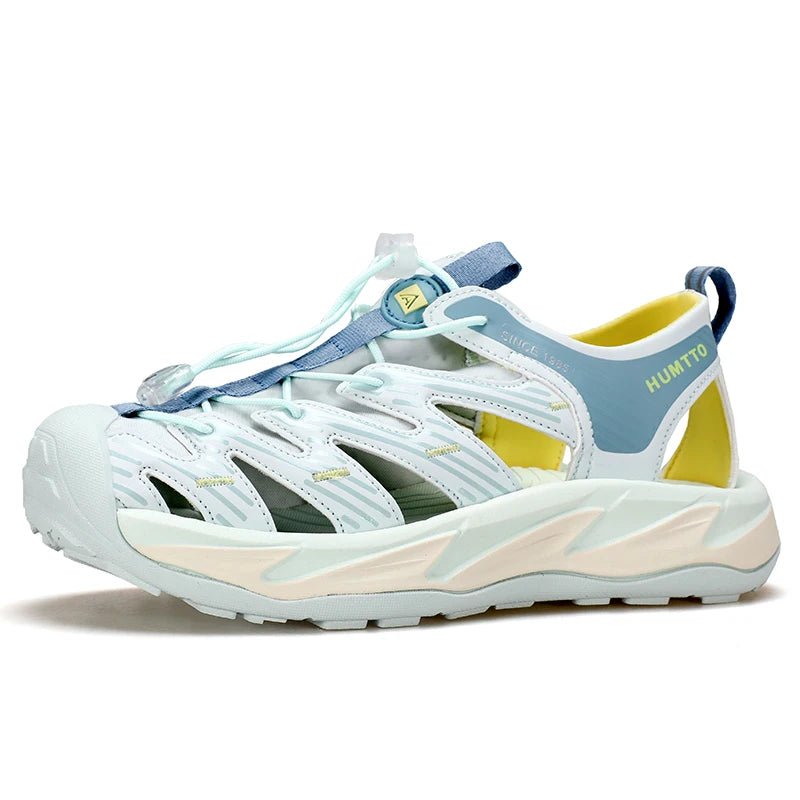 HUMTTO Hiking Shoes Women Outdoor Women's Sneakers Quick-drying Water Fashion Walking Shoes Non-Slip Lace-Up Beach Sneaker Woman