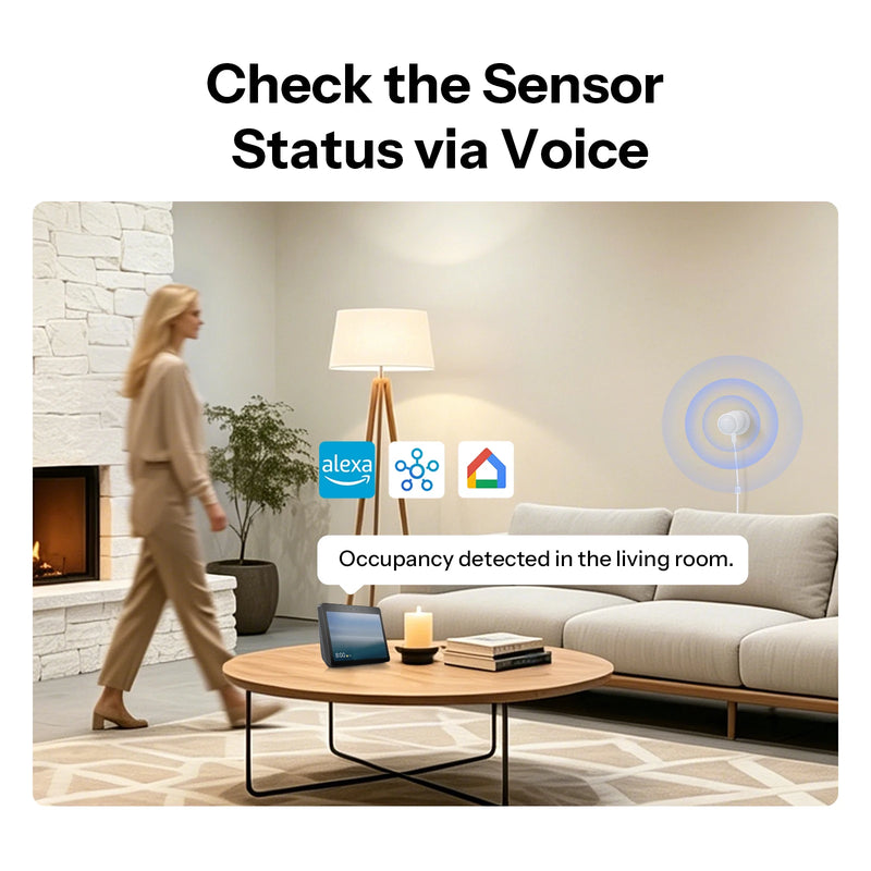 SONOFF SNZB-06P24 Zigbee Accurate Human Presence Sensor 24GHz mmWave Radar Light Sensing Works with Apple Home Via Matter Bridge