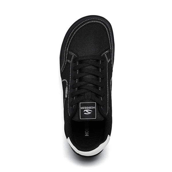 HOBIBEAR Barefoot Minimalist Shoes Womens Mens Wide Toe Lace Up Sneakers Zero Drop Comfortable Lightweight Walking Shoes