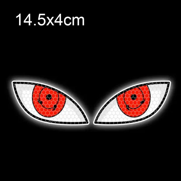 SEAMETAL Waterproof Car Motorcycle Stickers Reflective Eyes Helmet Fairing Rear Window Decoration Decals for Car Motorcycle Part