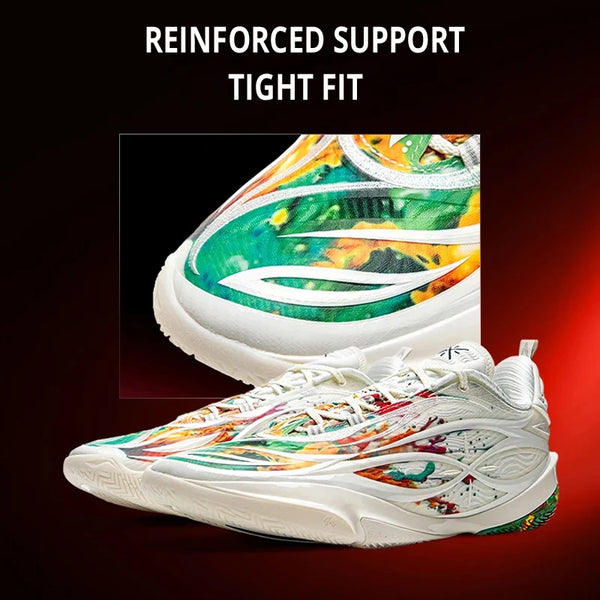 ស្បែកជើងបាល់បោះអាជីព Li-Ning សម្រាប់បុរស WADE 808 5 ULTRA V2 SUPER BOOM Cushion LiNing Competition Sneakers ABAV045