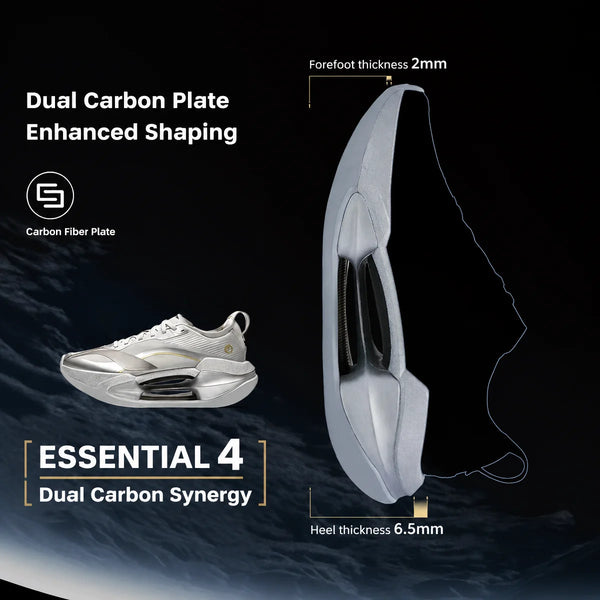 ស្បែកជើងរត់ Li-Ning SHADOW 4 ESSENTIAL សម្រាប់នារី SUPER BOOM Rebound-Speed ស្បែកជើងកីឡា LiNing សម្រាប់រត់ហាត់ប្រាណប្រចាំថ្ងៃ ARRW008