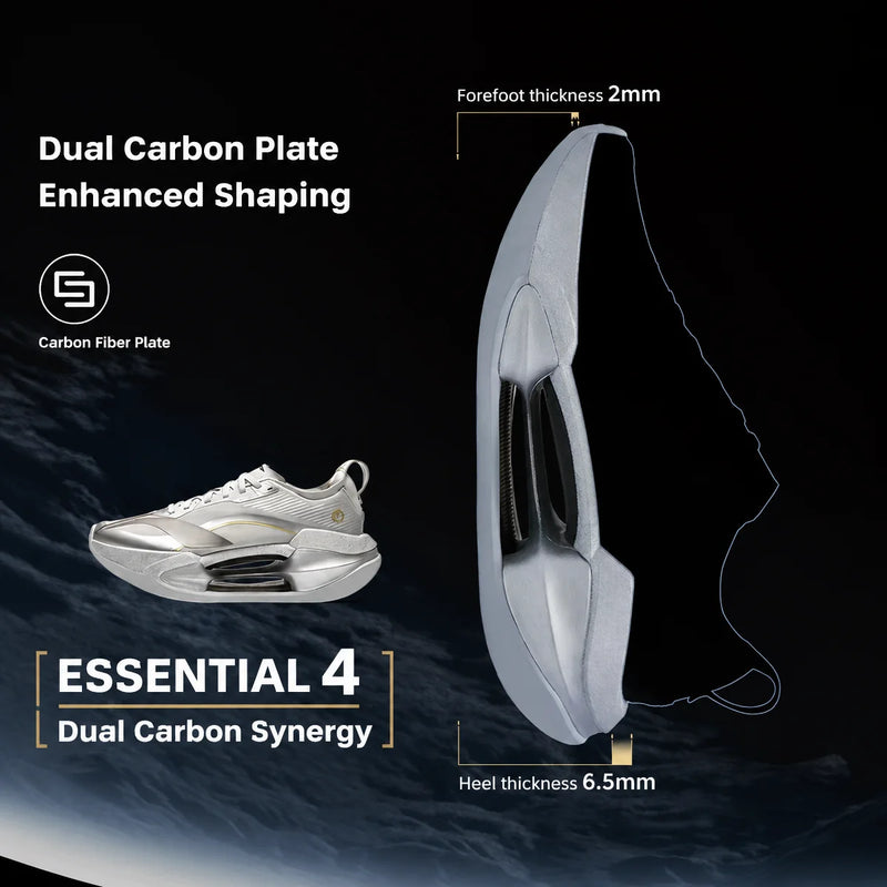 ស្បែកជើងរត់ Li-Ning SHADOW 4 ESSENTIAL សម្រាប់នារី SUPER BOOM Rebound-Speed ស្បែកជើងកីឡា LiNing សម្រាប់រត់ហាត់ប្រាណប្រចាំថ្ងៃ ARRW008